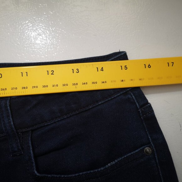 Parasuco Ladies Size 10 Dark Wash Zipper & Button Closure Blue Jeggings - Picture 10 of 12